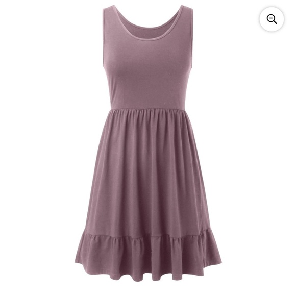 Lil Better Women Mauve Sleeveless Sundress Pleated Flowy Casual Preppy 2XL Chic - Picture 9 of 16